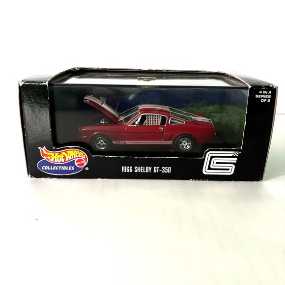 Hot Wheels Collectibles Muscle Car Series 1966 Red Shelby GT-350 1:43 NEW - Picture 1 of 4